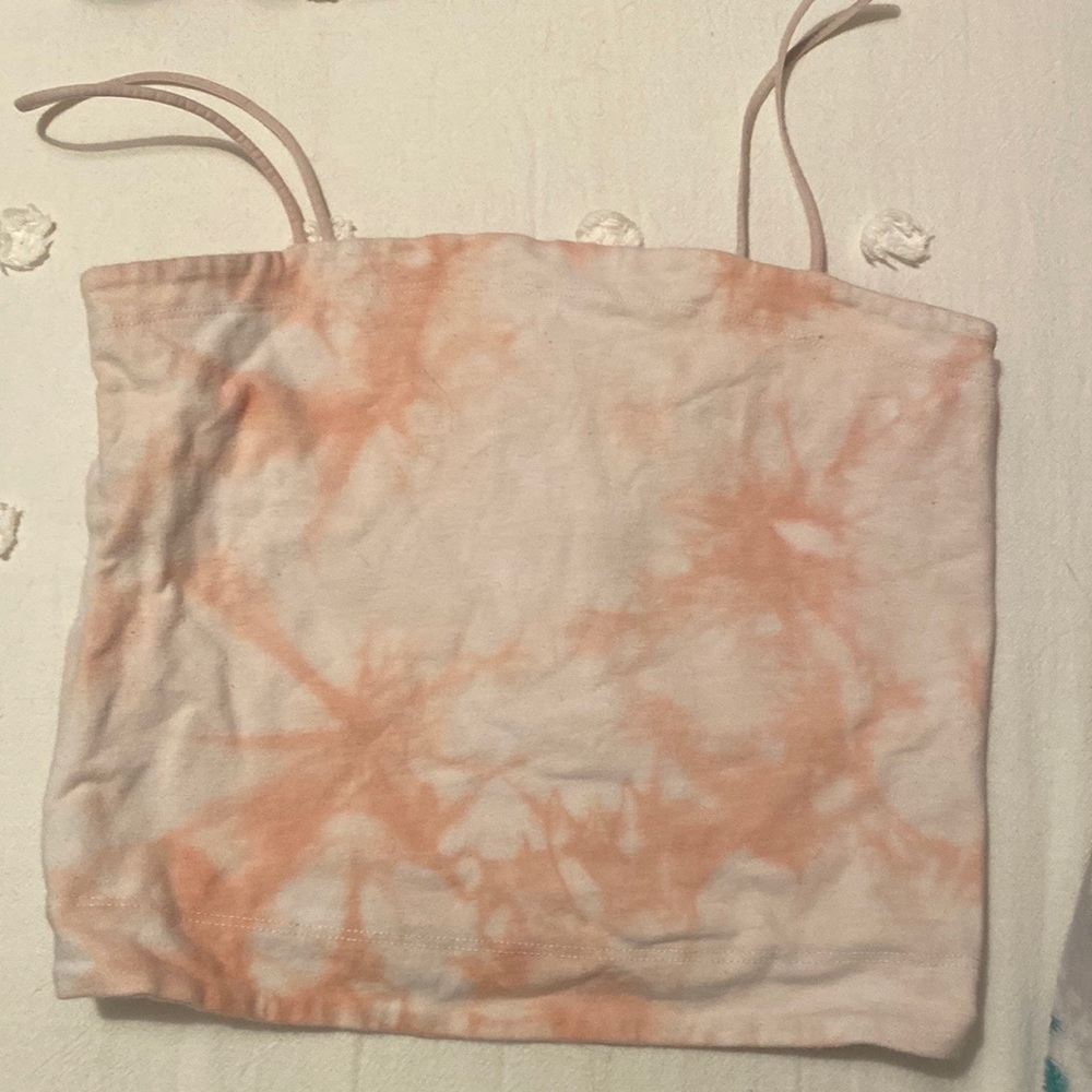 tie dye american eagle tank top